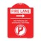 Signmission Fire Lane No Parking or Standing Anytime W/ No Parking & Right Arrow Alum, 18" x 24", RW-1824-24007 A-DES-RW-1824-24007 - alternate 1
